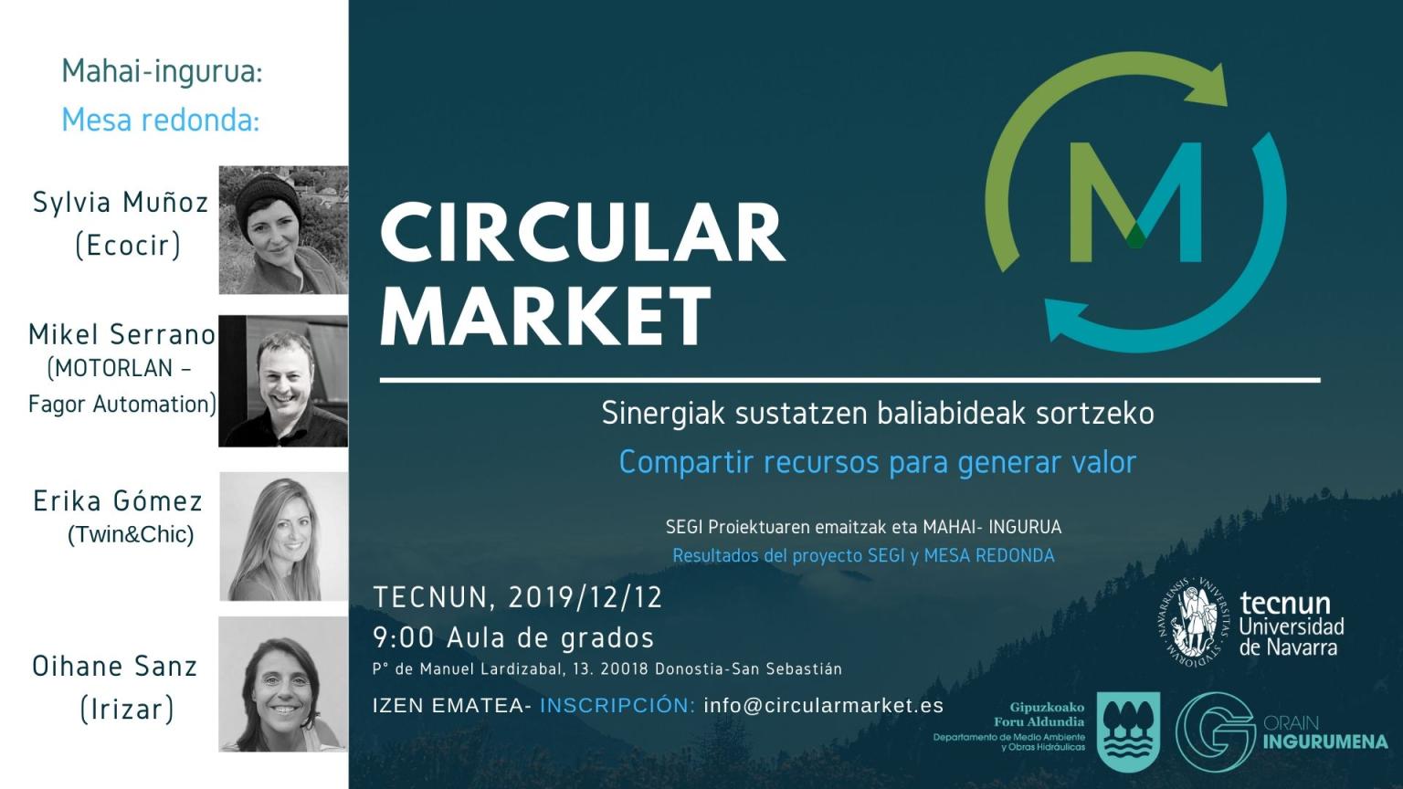 MOTORLAN en la jornada Circular Market – TECNUM Universidad de Navarra