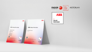 Motorlan obtiene la certificación ABB Value Provider 1 ABB ziurtagiria kontseilutxoa